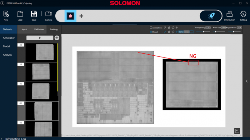Quality control of semiconductor die with AI
