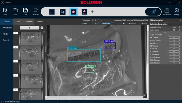 IV bag inspection using SolVision AI vision software 2021 06 29 115051