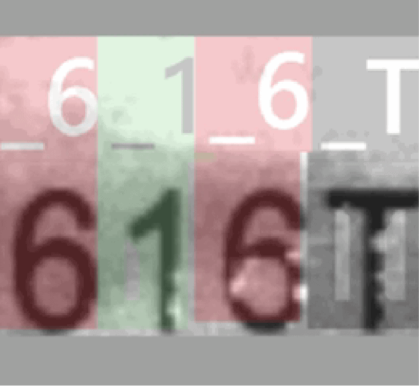 Reconnaissance de Numéros de Série de Moteur à l'Aide de l'IA 4 OCR detects car engine serial number: 616T