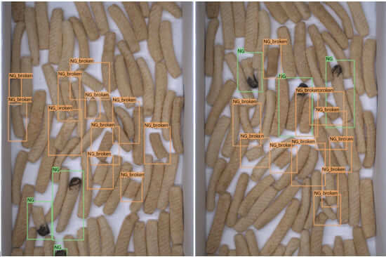 Defect detection of churros cookies