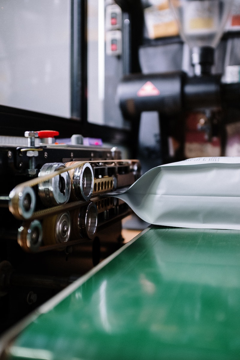 Packaging Seal Inspection Using AI 1 Black and Silver Video Camera on Table