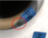 Stained yarn defect detected