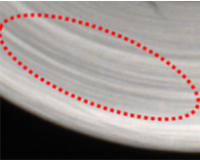 Distorted yarn defect detected
