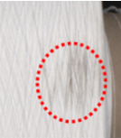 Damaged yarn defect detected