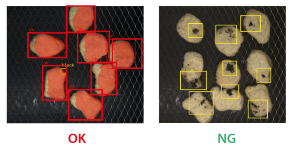 食品加工业异物检测应用 3 Chicken nugget defect detection