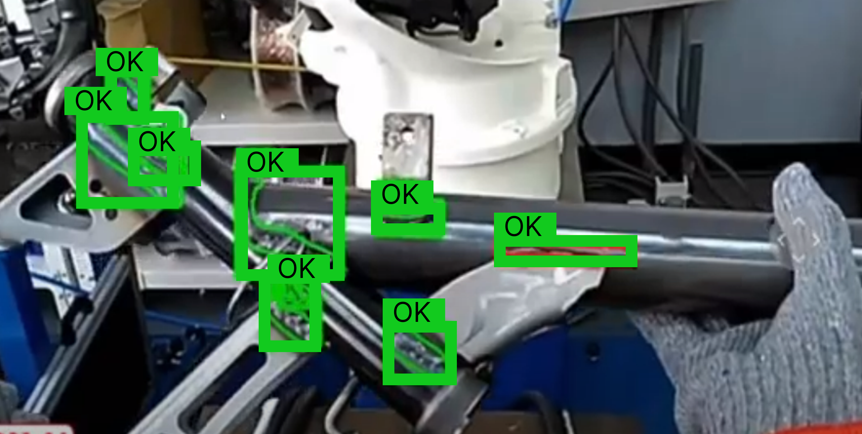 Welding Bead Defect Detection Using AR + AI 4 AI inspection of metal frame welding