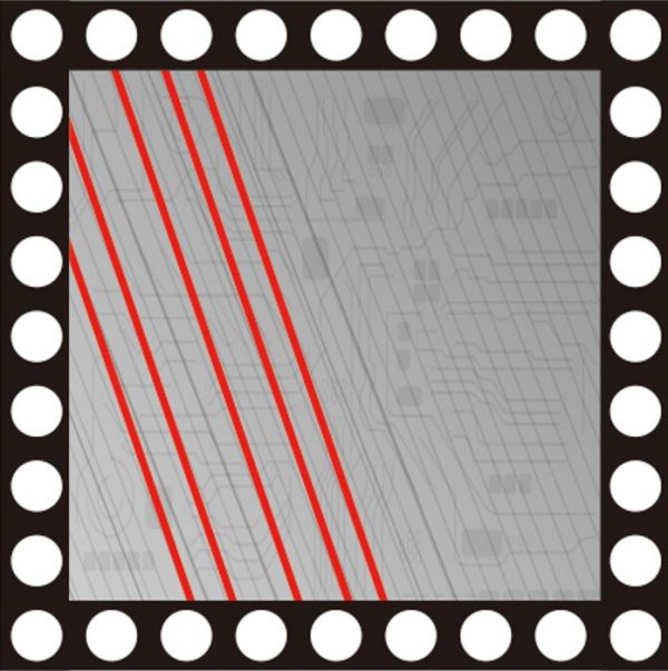 KI-Inspektionslösung für Halbleiterwafer 4 Wafer grinding defect detection case