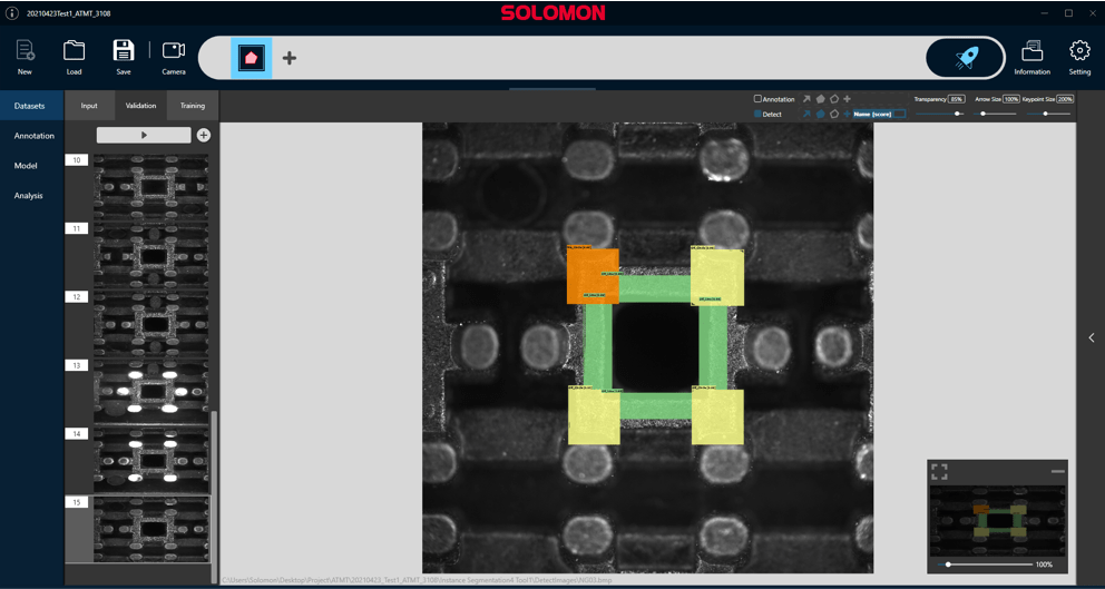Automated defect detection with artificial intelligence