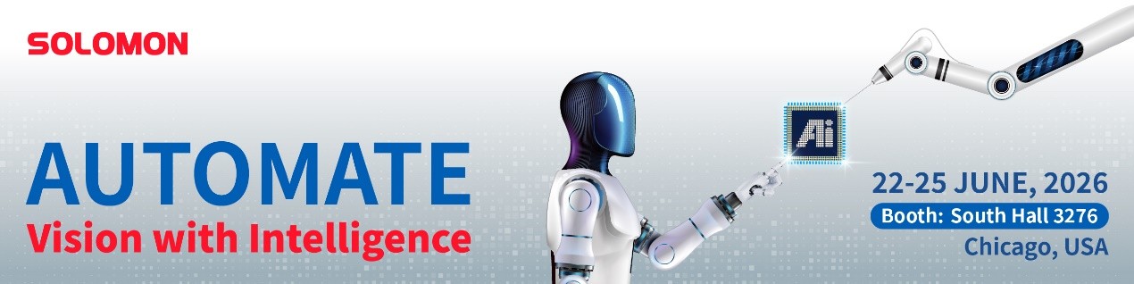 Solomon Automate 2026 Industrial AI and Robotics Solomon Automate 2026 banner image for industrial AI robotics exhibition.
