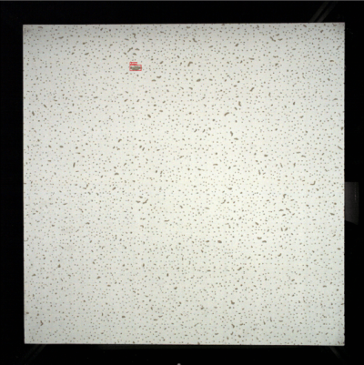 SolVision AI identifies pattern irregularities on embossed drywall panels, highlighting distorted or inconsistent textures during inspection.