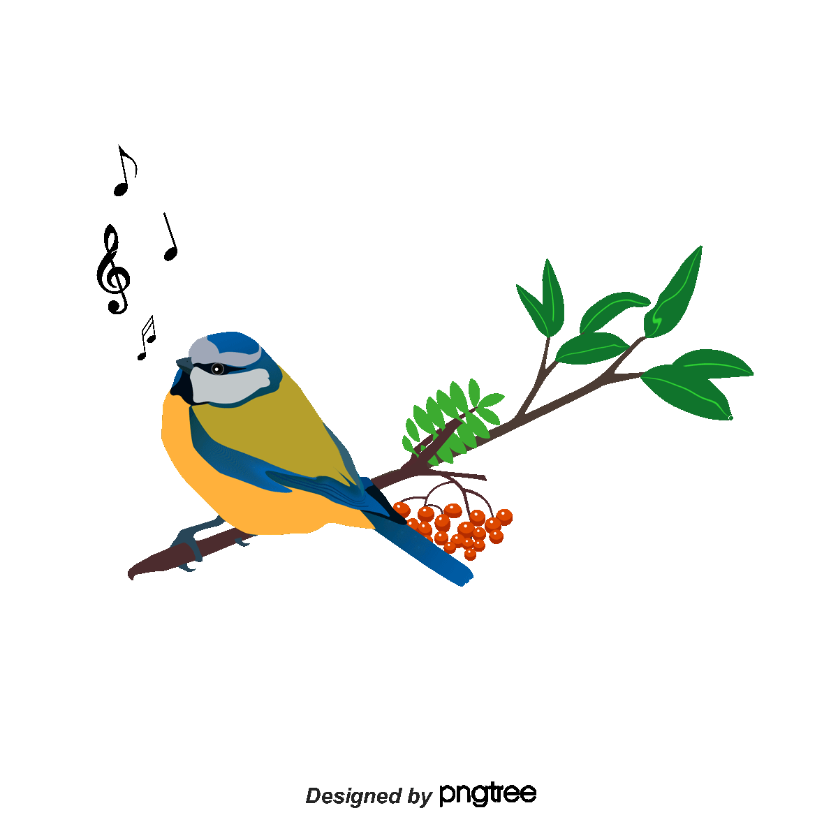 什麼是深度學習 ? 1 —Pngtree—vector birds singing on the 1489944